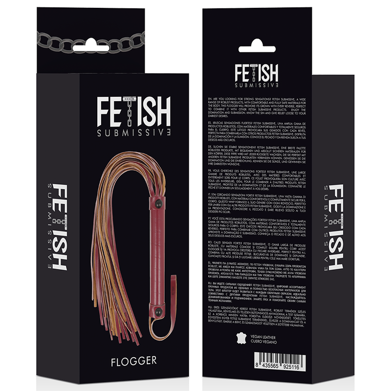 FETISH SUMISO CUARTO OSCURO - CHICOTE DE COURO VEGANO