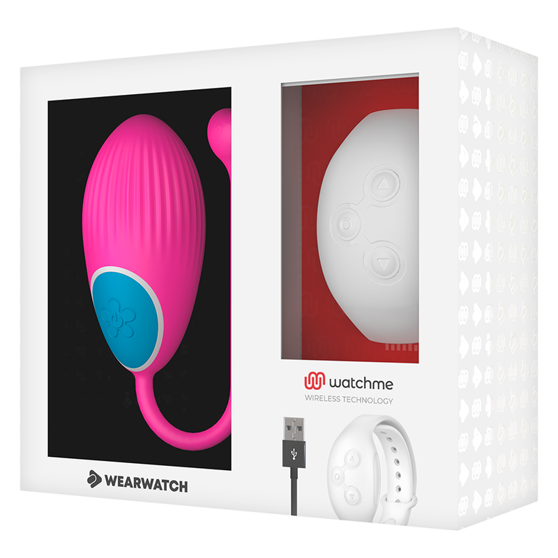 WEARWATCH - HUEVO CONTROLO REMOTO TECNOLOGIA WATCHME FUCSIA/NÍVEO