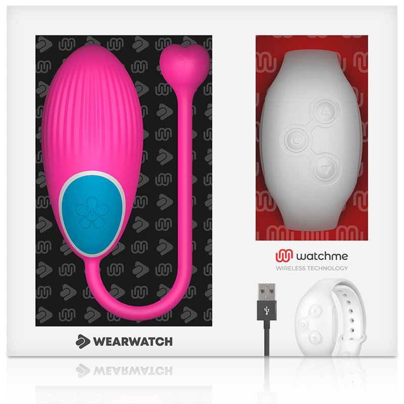 WEARWATCH - HUEVO CONTROLO REMOTO TECNOLOGIA WATCHME FUCSIA/NÍVEO