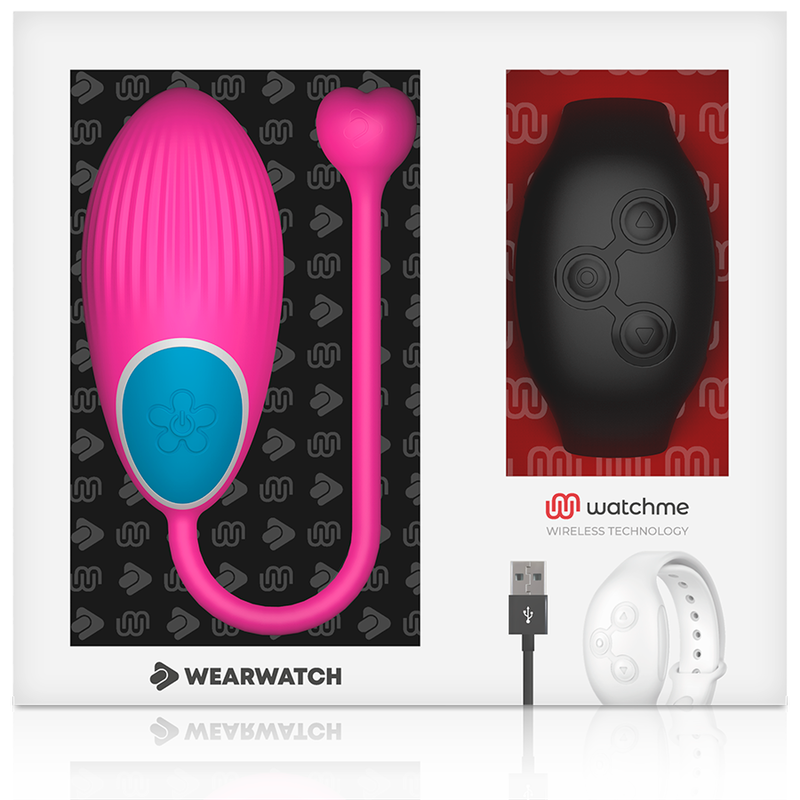 WEARWATCH - HUEVO CONTROLO REMOTO TECNOLOGIA WATCHME FUCSIA/AZABACHE