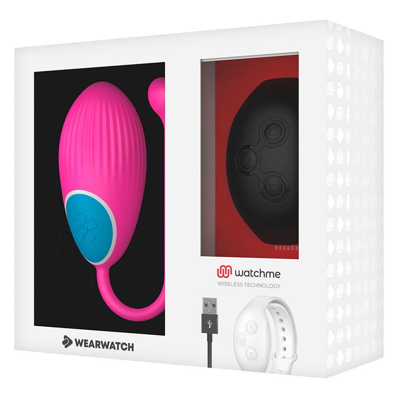 WEARWATCH - HUEVO CONTROLO REMOTO TECNOLOGIA WATCHME FUCSIA/AZABACHE