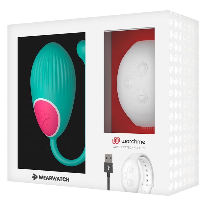 WEARWATCH - HUEVO CONTROLO REMOTO TECNOLOGIA WATCHME ÁGUA MARINHA/NÍVEO
