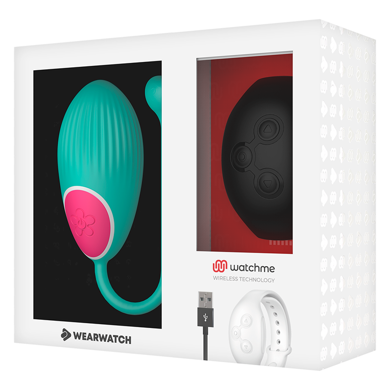 WEARWATCH - HUEVO CONTROLO REMOTO TECNOLOGIA WATCHME ÁGUA MARINHA/AZABACHE