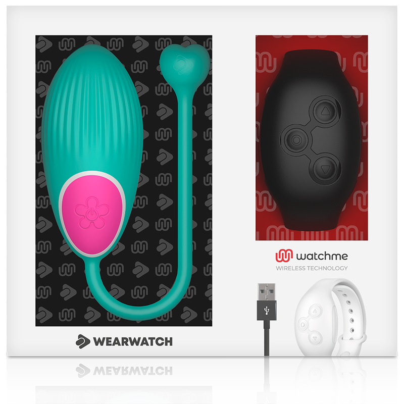 WEARWATCH - HUEVO CONTROLO REMOTO TECNOLOGIA WATCHME ÁGUA MARINHA/AZABACHE
