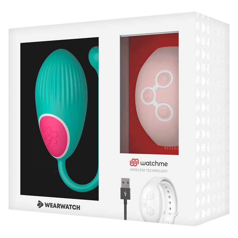 WEARWATCH - HUEVO CONTROLO REMOTO TECNOLOGIA WATCHME ÁGUA MARINHA/ROSA
