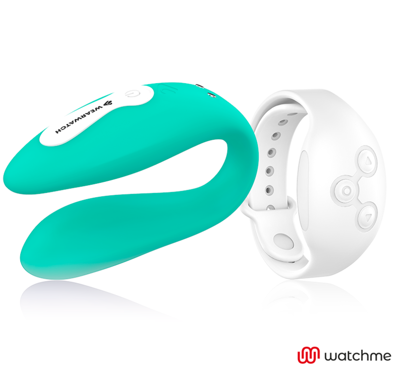 WEARWATCH - VIBRADOR DUAL TECHNOLOGY WATCHME ÁGUA MARINHA / BRANCO