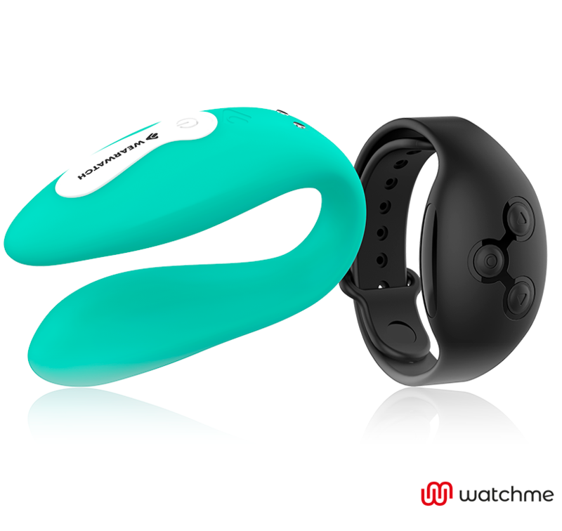 WEARWATCH - VIBRADOR DUAL TECNOLOGIA WATCHME ÁGUA MARINHA/AZABACHE