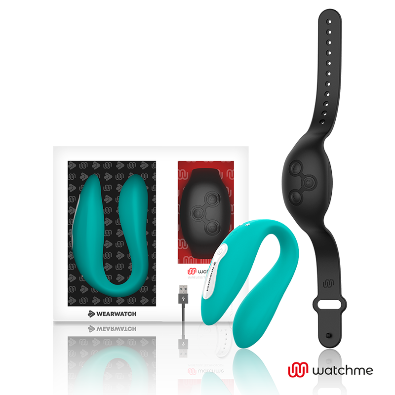 WEARWATCH - VIBRADOR DUAL TECNOLOGIA WATCHME ÁGUA MARINHA/AZABACHE