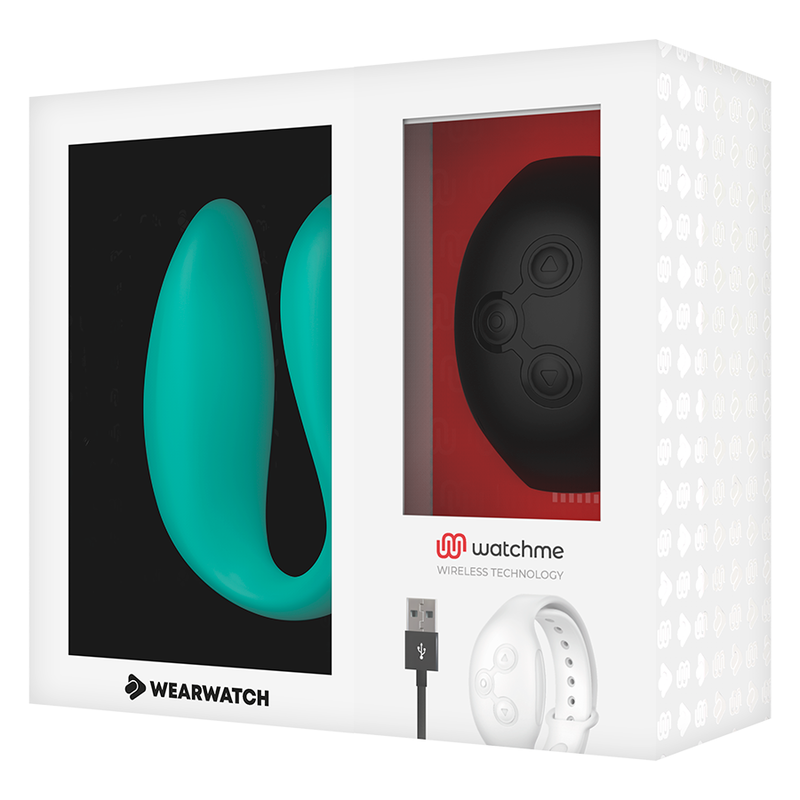 WEARWATCH - VIBRADOR DUAL TECNOLOGIA WATCHME ÁGUA MARINHA/AZABACHE