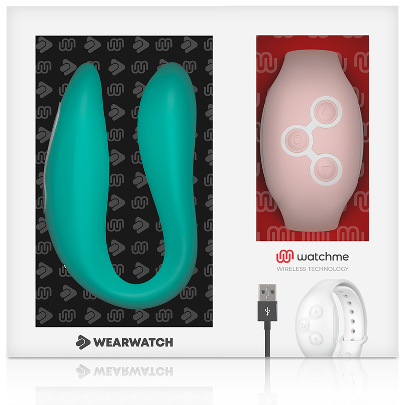 WEARWATCH - VIBRADOR DUAL TECNOLOGIA WATCHME ÁGUA MARINHA/ROSA