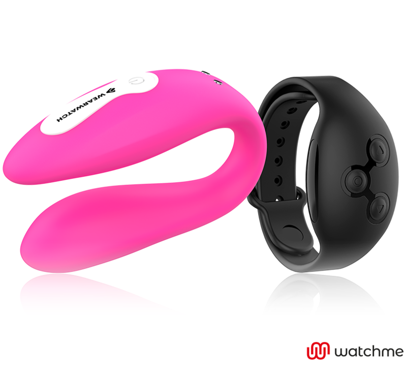 WEARWATCH - VIBRADOR WATCHME DUAL TECNOLOGÍA FÚCSIA/AZABACHE