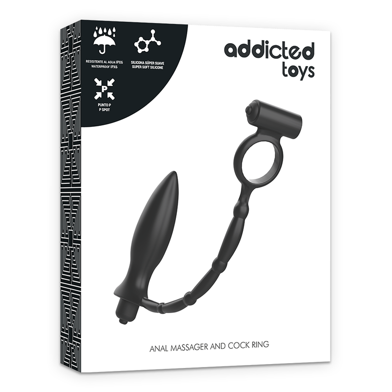 ADDICTED TOYS - PLUG ANAL CON ANILLO VIBRATORIO