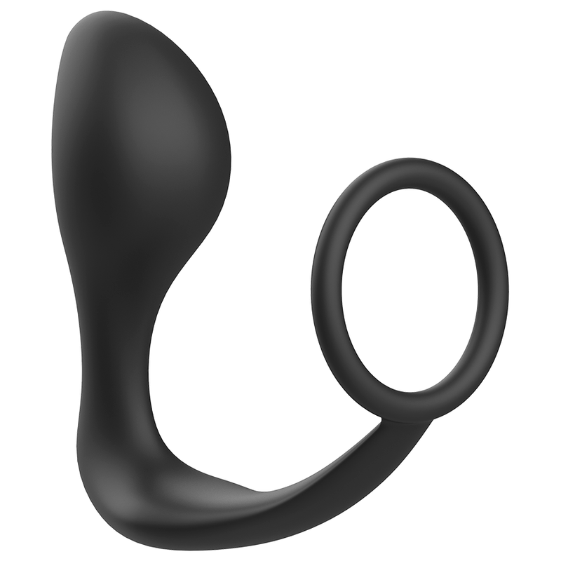 ADDICTED TOYS - PLUG ANAL COM ANEL DE SILICONA PRETO