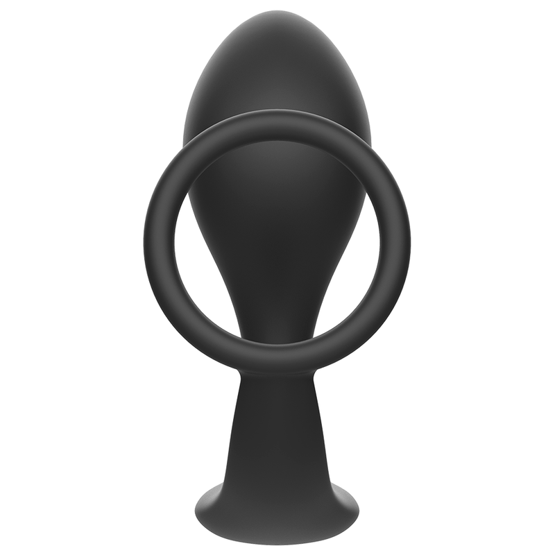 ADDICTED TOYS - PLUG ANAL COM ANEL DE SILICONA PRETO