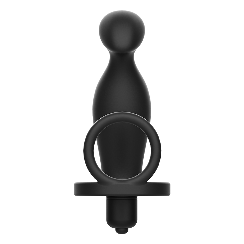 ADDICTED TOYS - PLUG ANAL - CON ANILLO DE SILICONA NEGRO 12 CM