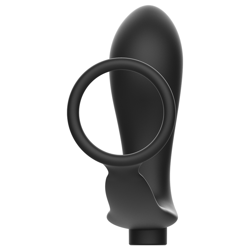 ADDICTED TOYS - ANILLO DE PENE CON CONTROL REMOTO PLUG ANAL NEGRO RECARGABLE