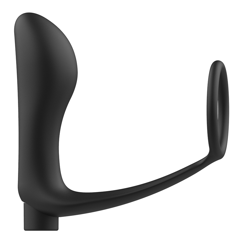 ADDICTED TOYS - ANILLO DE PENE CON CONTROL REMOTO PLUG ANAL NEGRO RECARGABLE
