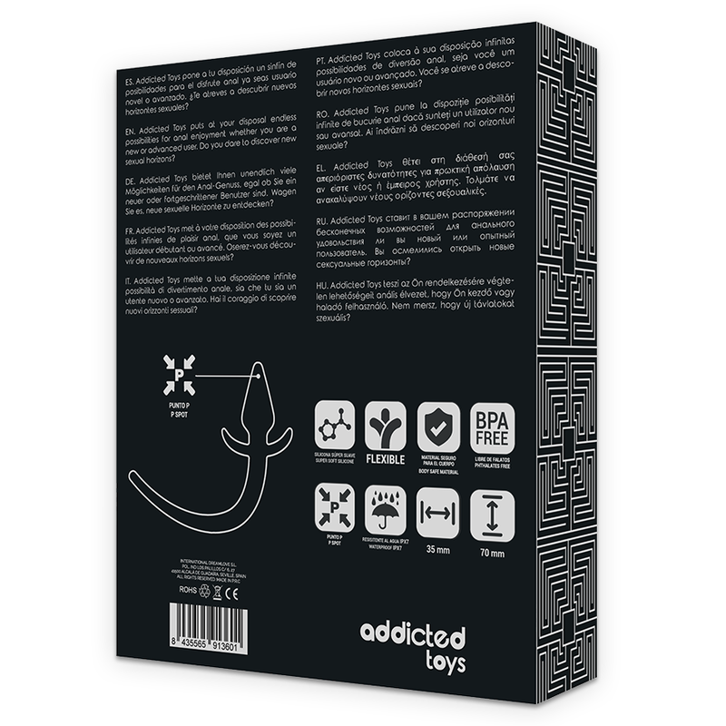 JUGUETES ADICTO - CACHORRO PLUG ANAL SILICONA